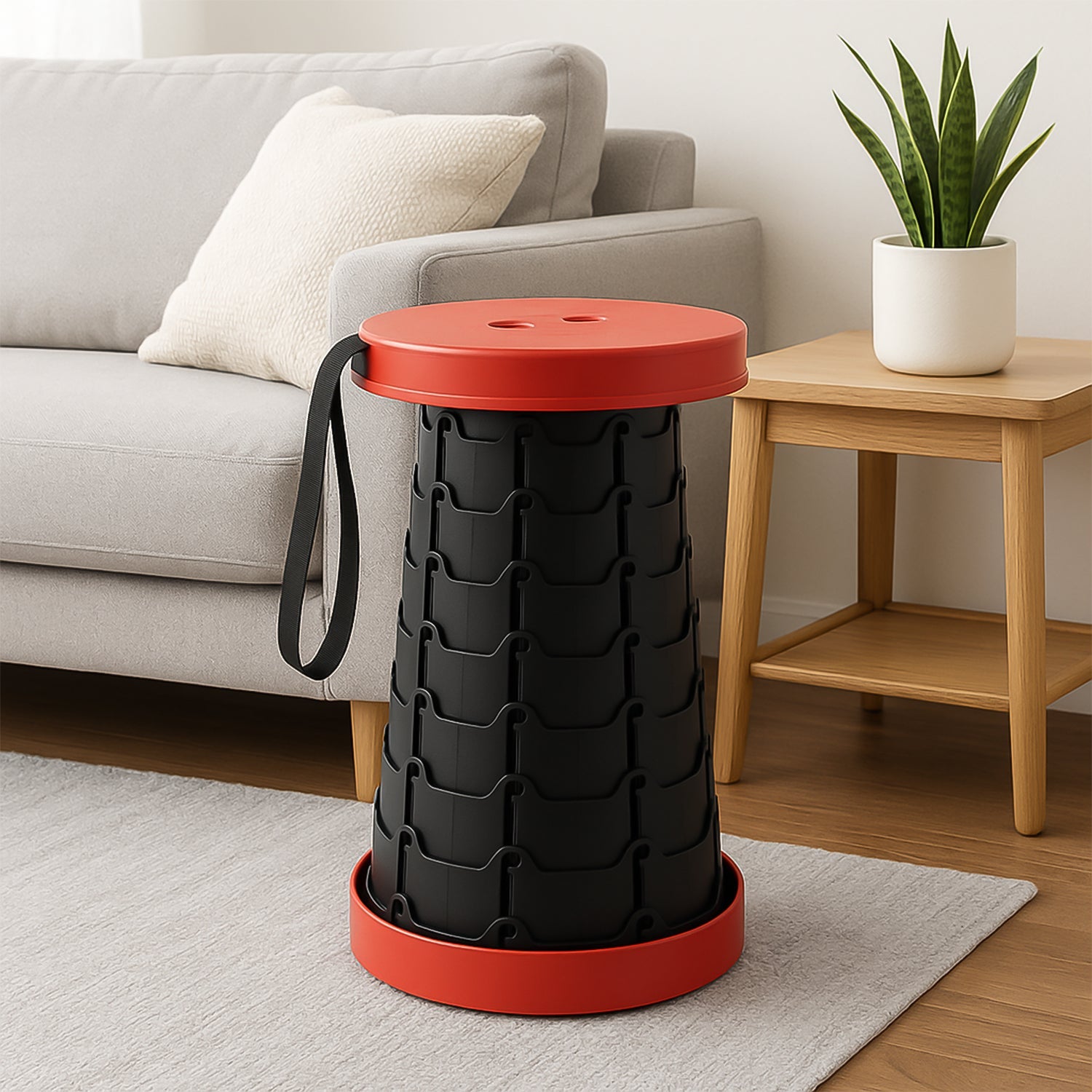 Adjustable Portable Telescopic Folding Stool (1 Pc) Adjustable Portable Telescopic Folding Stool (1 Pc)